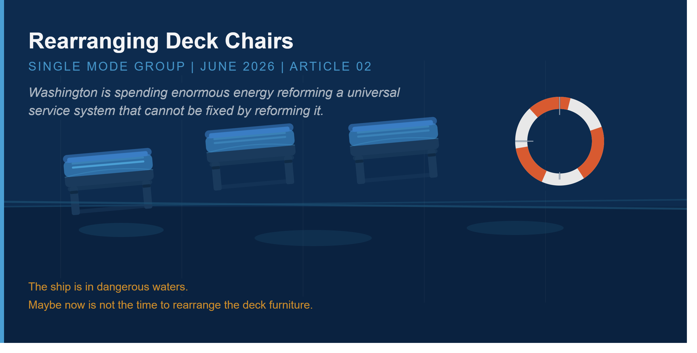 Rearranging Deck Chairs